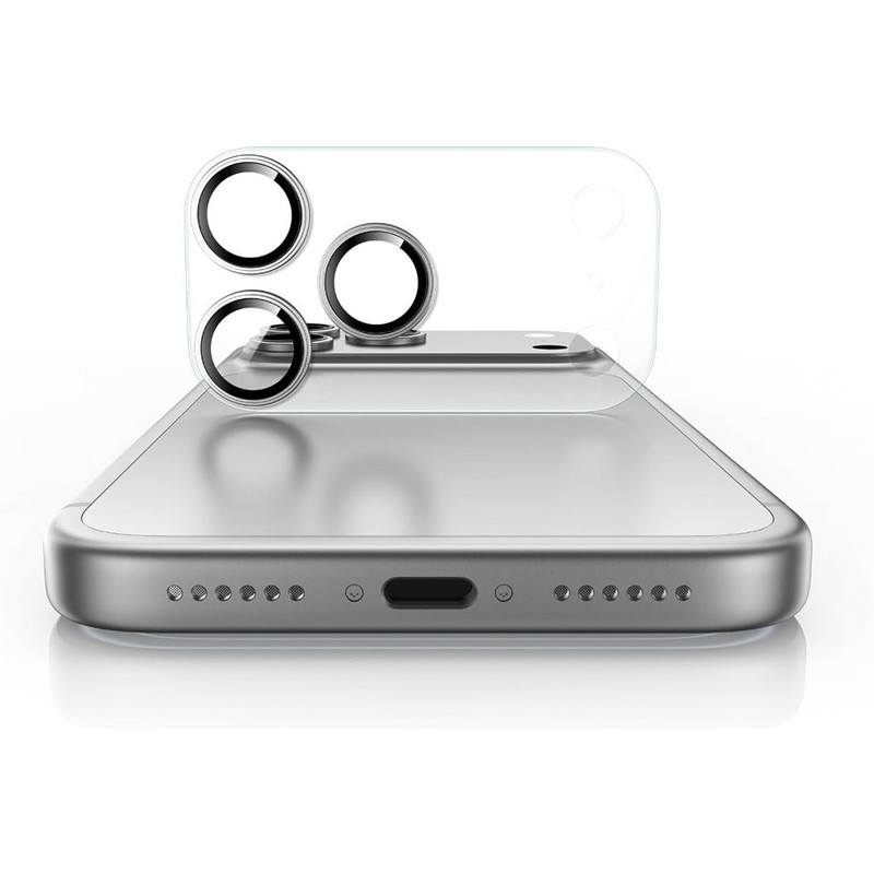 محافظ لنز دوربین BUFF LENZ STEEL CLEAR SILVER iPhone 17 Pro Max نقره‌ای شفاف