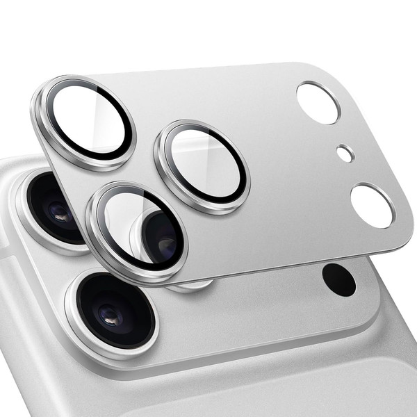 محافظ لنز دوربین BUFF LENZ METAL SILVER iPhone 18 Pro نقره‌ای