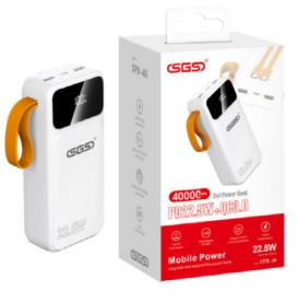 پاوربانک SGS SPB40 22.5W 40000MAH