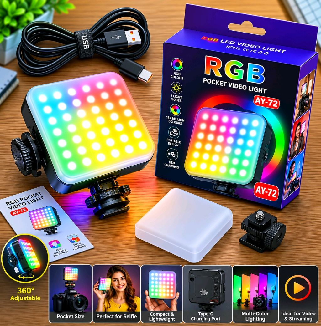چراغ rgb مدل AY-72