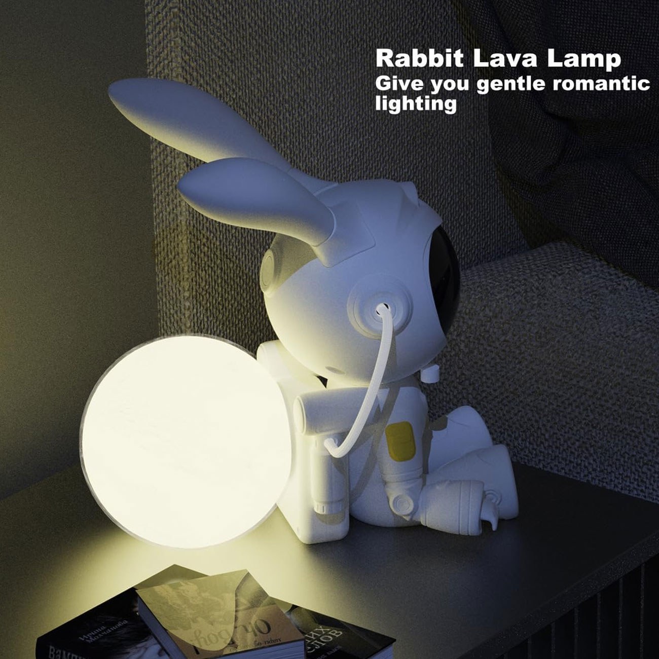 چراغ خواب کهکشانی خرگوش فضانورد با اسپیکر projector galactic 4