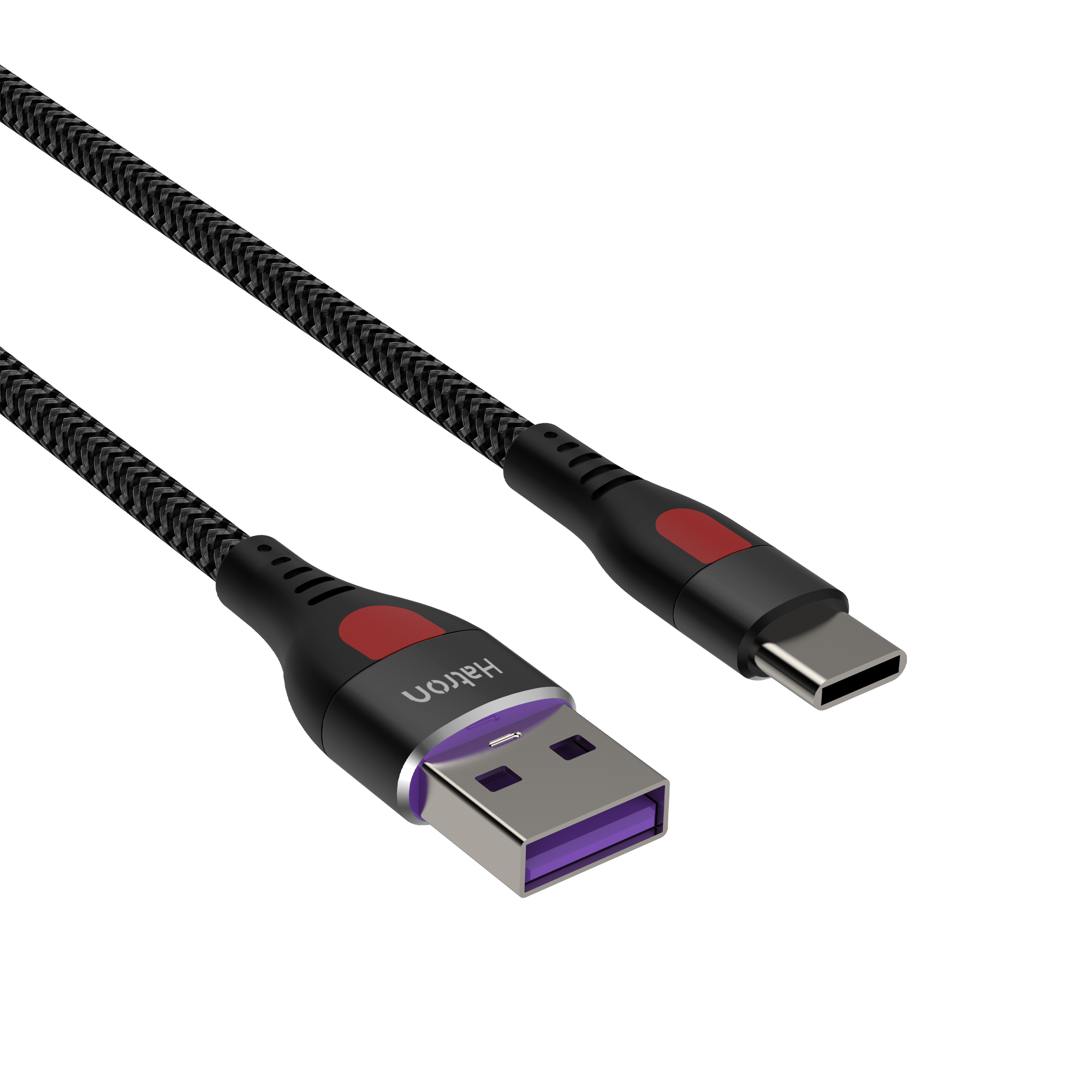 کابل شارژ USB به Type-C هترون مدلHC303HB