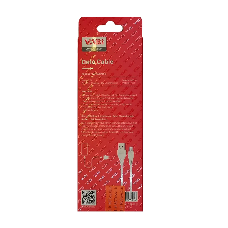 کابل تبدیل USB به MicroUSB وابی مدل CA1 طول 1متر