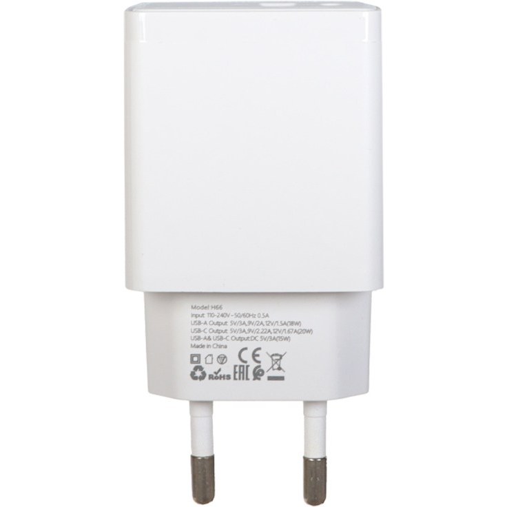 شارژر دیواری فست دو پورت VABI مدل H66 20W