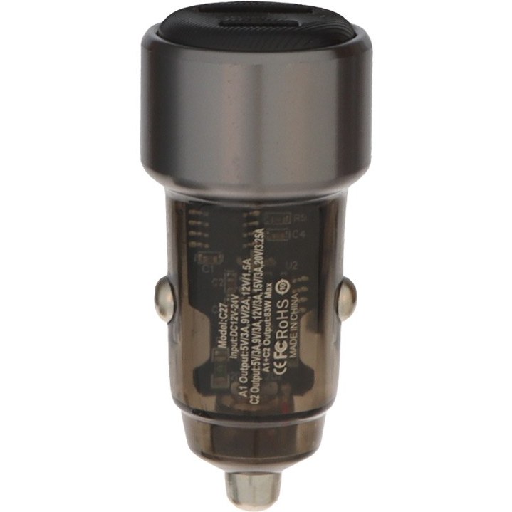 شارژر فندکی PD و فست 83W دو پورت برند VABI مدل C27
