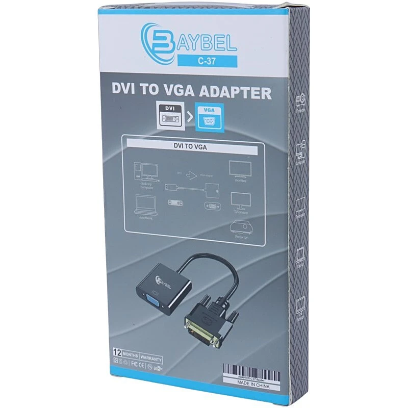 تبدیل DVI به VGA بایبل C37