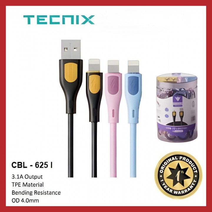 کابل دیتا لایتنینگ TECNIX مدل CBL-625i