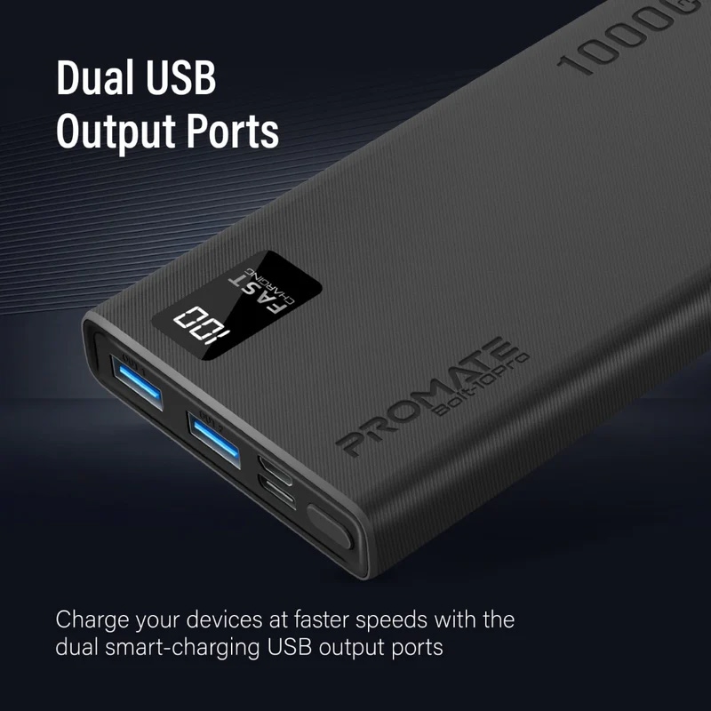 پاوربانک 10000 پرومیت مدل Bolt-10Pro