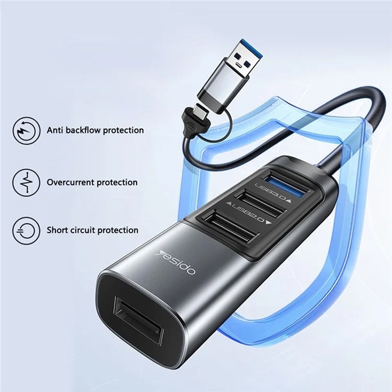 هاب 5 پورت USB 3.0 یسیدو مدل HB20