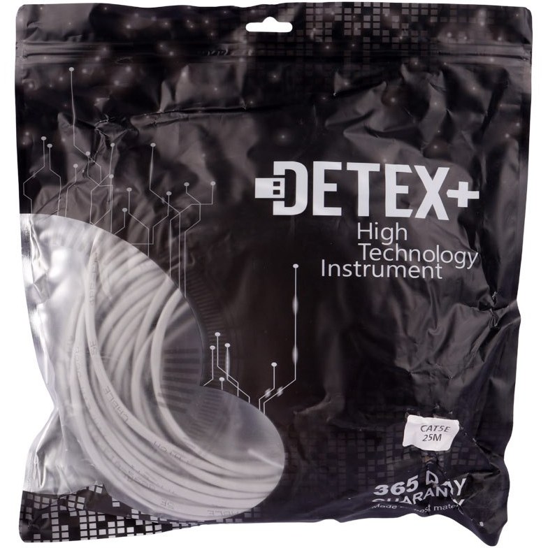 کابل شبکه DETEX CAT5 طول 25 متر 