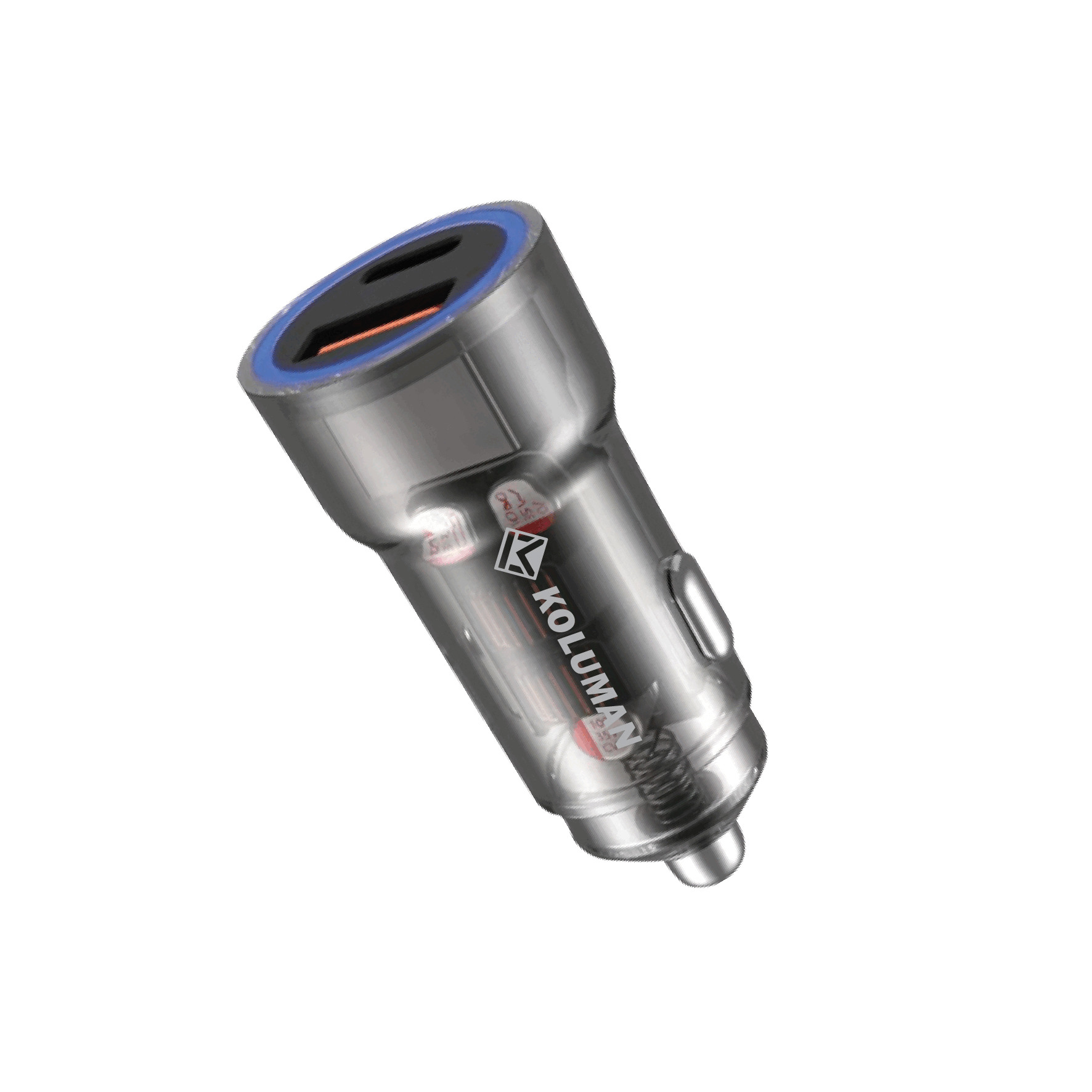 شارژر فندکی 30 وات 2 پورت کلومن مدل K-C103