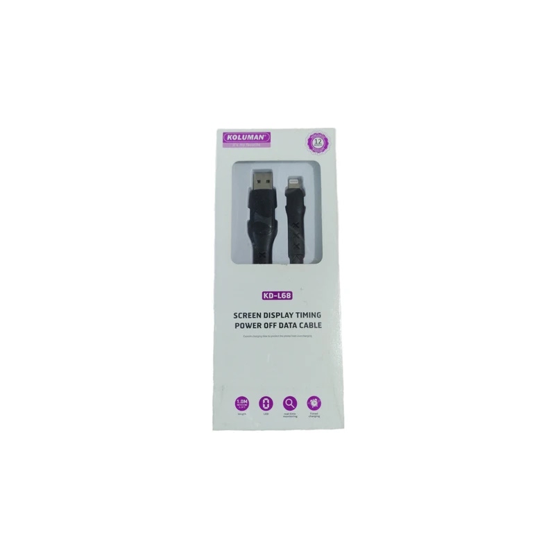 کابل یو اس بی به لایتنینگ تایمر دار کلومن KD-L68