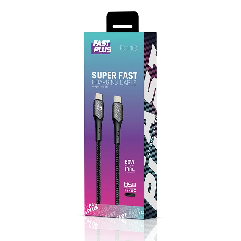 کابل تبدیل USB-C فست پلاس مدل FC-111CC – طول 1 متر