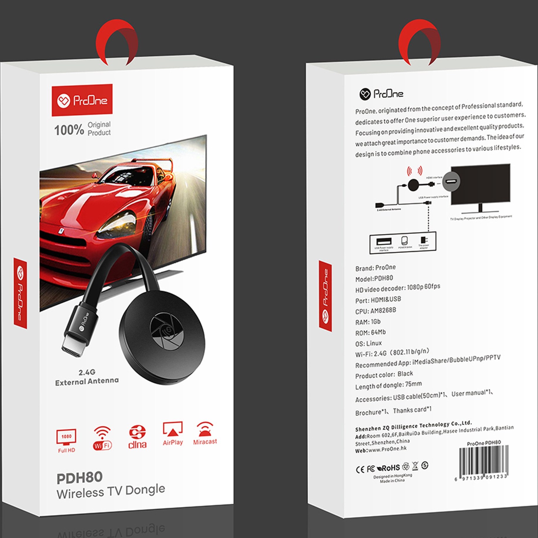 دانگل HDMI پرووان مدل PDH80