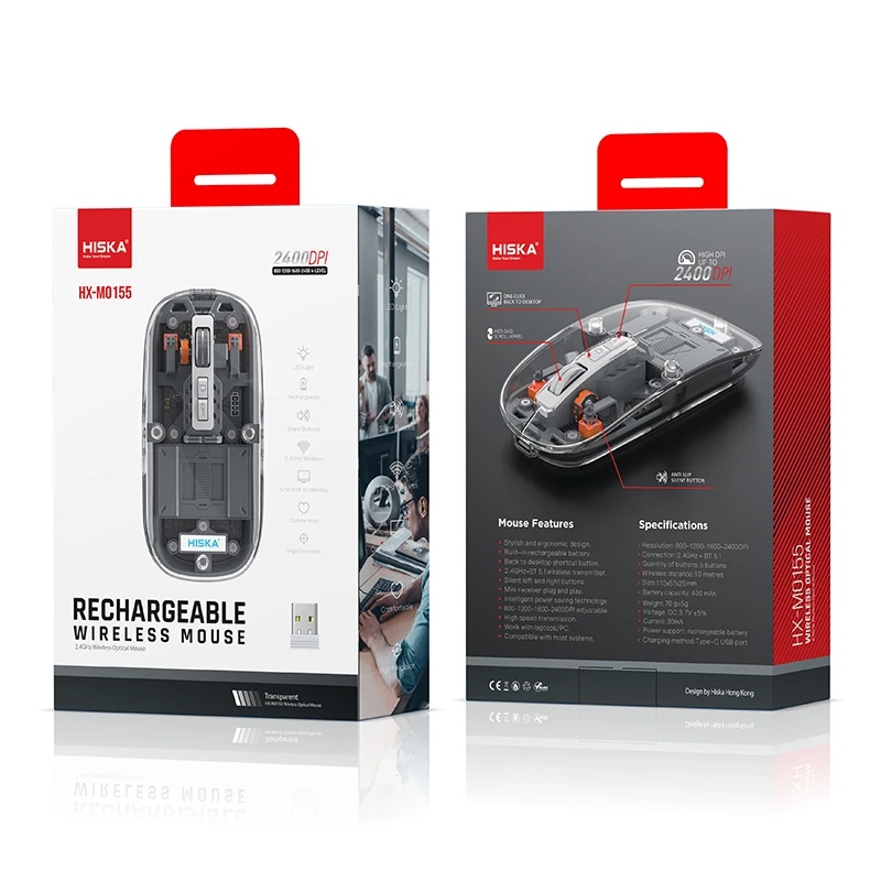 ماوس بی سیم هیسکا مدل HX-MO155