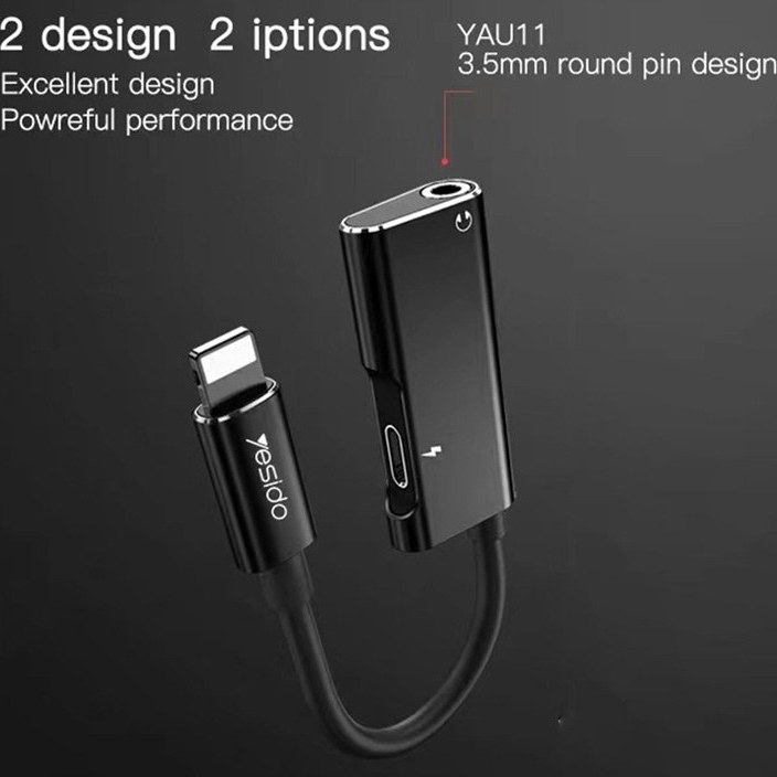 تبدیل Yesido YAU11 Lightning to AUX / Lightning