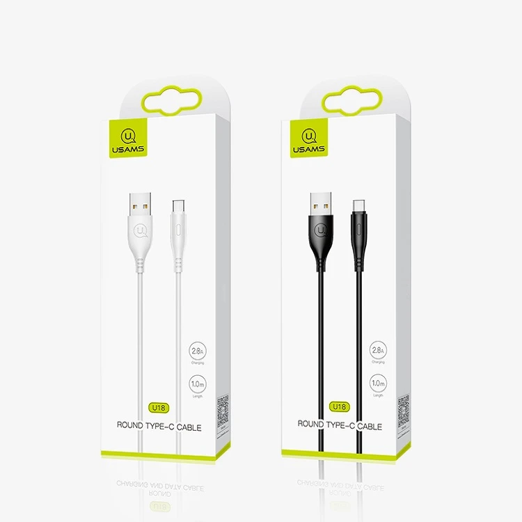 کابل تبدیل USB به USAMS lightning مدل U18
