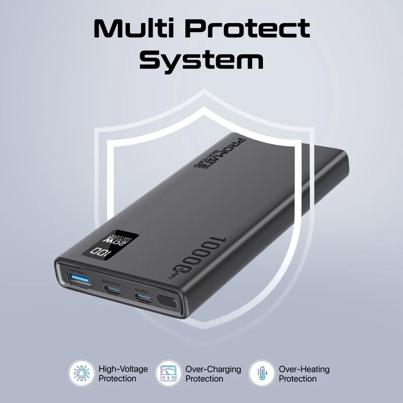 پاوربانک 10000 پرومیت مدل Bolt-10PD