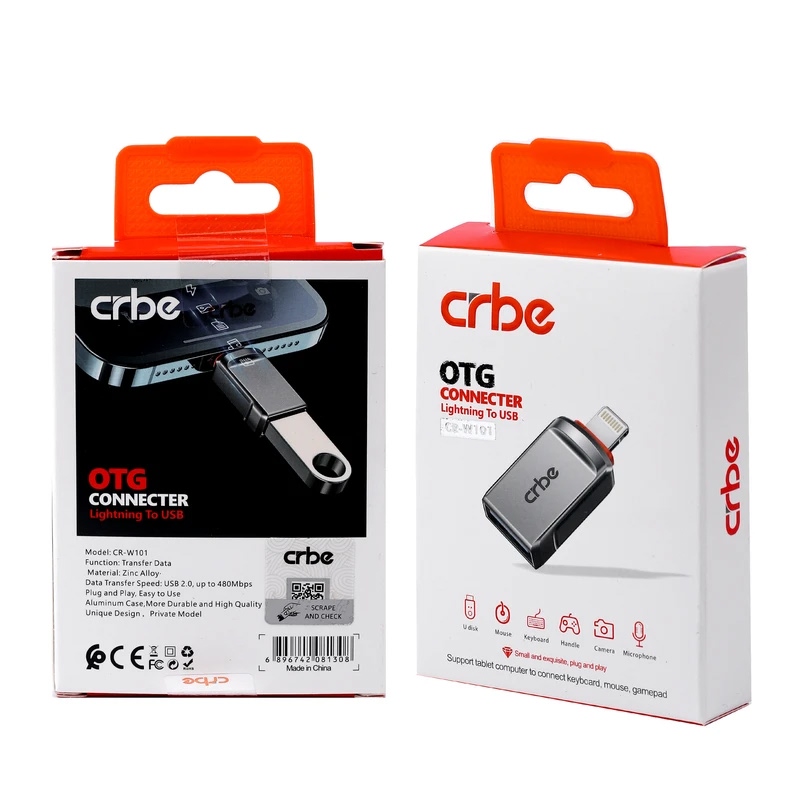 تبدیل یو اس بی به لایتنینگ کربی مدل CR-W101