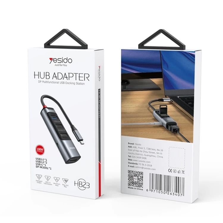 هاب 5 پورت USB 3.0 یسیدو مدل HB23