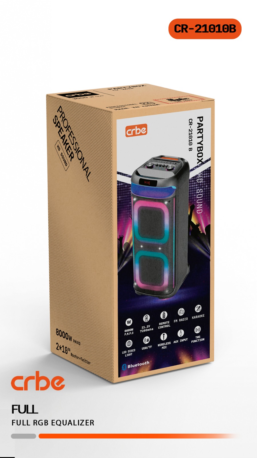 اسپیکر پارتی باکس کربی مدل CR-21010B