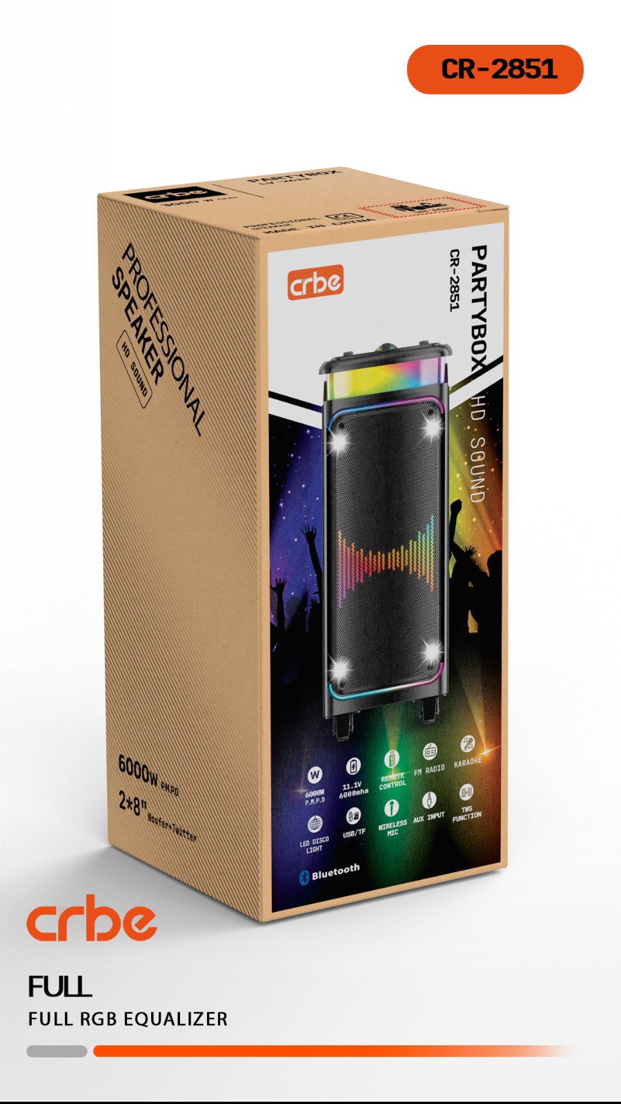 اسپیکر پارتی باکس کربی مدل CR-2851