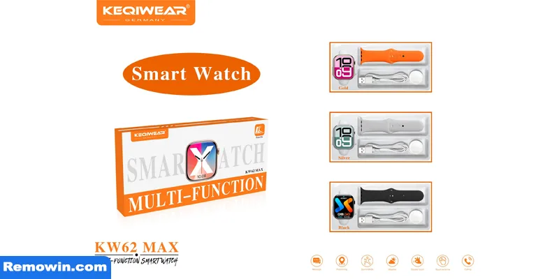 ساعت هوشمند طرح اپل واچ مدل KW62 MAX