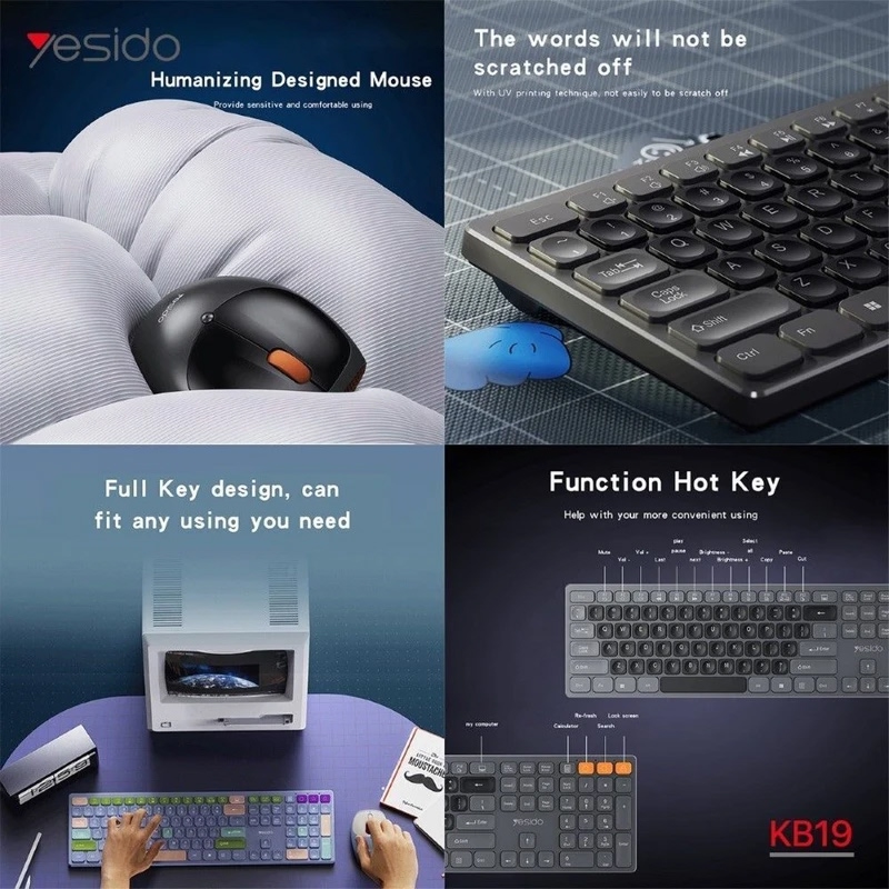 موس و کیبورد یسیدو مدل KB19