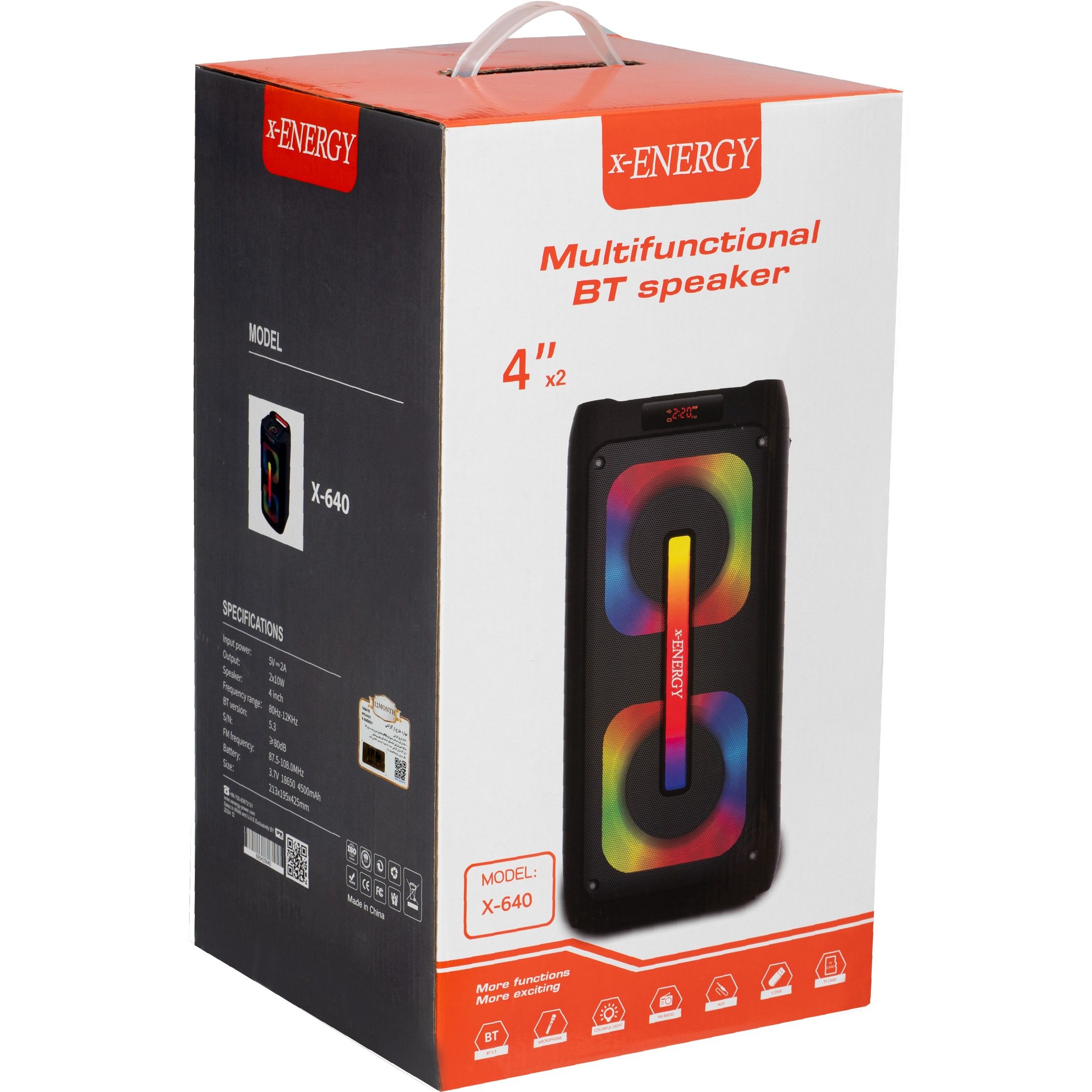 اسپیکر بلوتوثی قابل حمل ایکس-انرژی مدل X-640