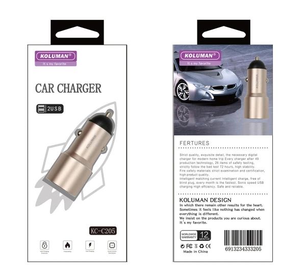 شارژر فندکی کلومن مدل kc-c205
