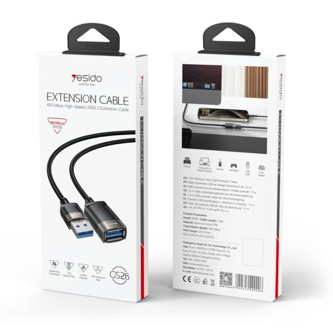 کابل افزایش طول یسیدو مدل GS26