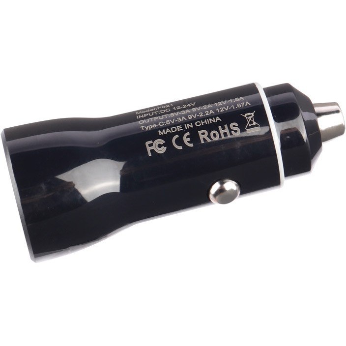 شارژر فندکی فست شارژ Firstyou F021 QC3.0 PD 3A 20W