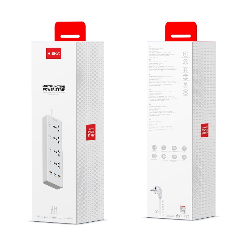چند راهی برق هیسکا مدل CH-5518EU/UK