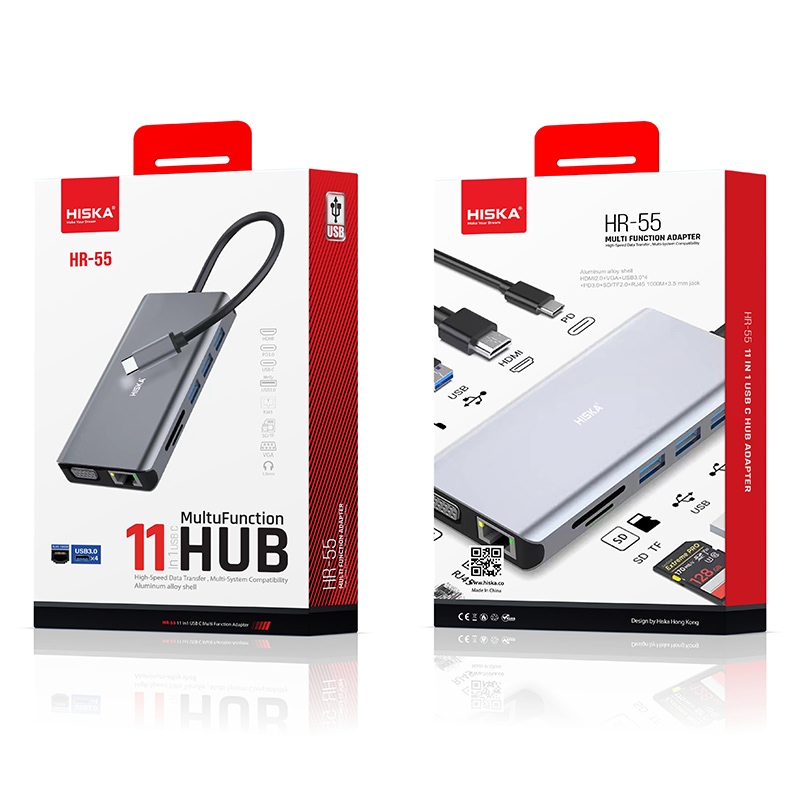 هاب 11 کاربره هیسکا مدل HR-55