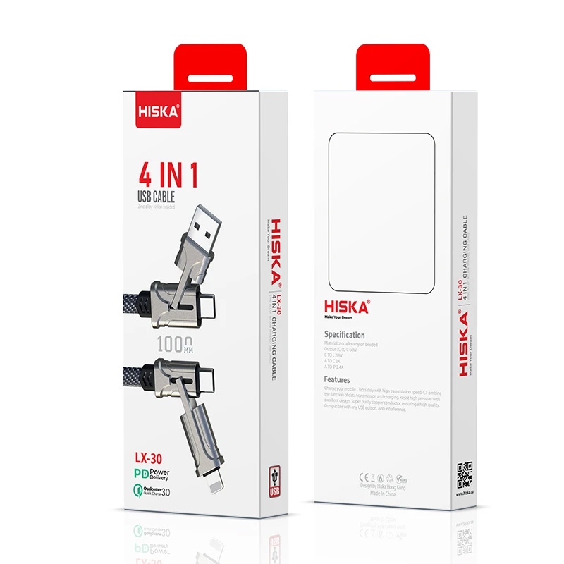 کابل شارژ تبدیل دار هیسکا مدل LX-30