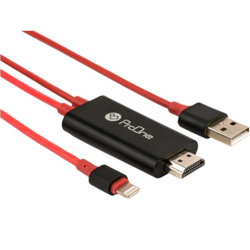 کابل تبدیل لایتنینگ به HDMI پرووان مدل PCH75 طول ۱.۸ متر