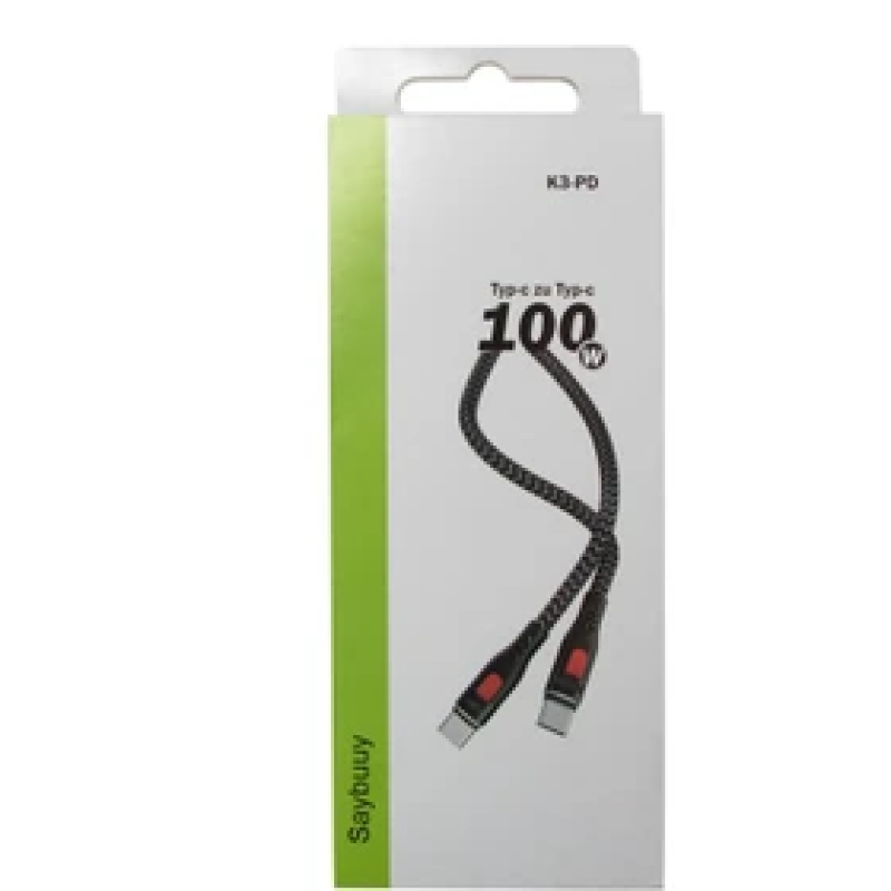 کابل تایپ سی به تایپ سی سی‌بای 1متر 100وات K3-PD