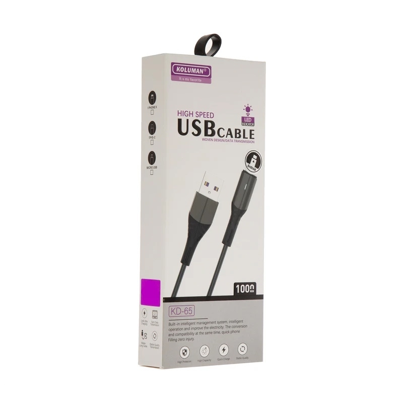 کابل یو اس بی به میکرو یو اس بی کلومن KD-65