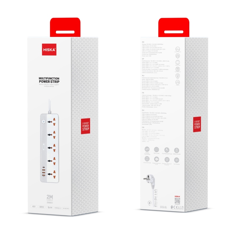 چند راهی برق هیسکا مدل CH-5517EU/UK