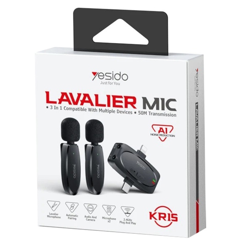 میکروفون یقه ای یسیدو مدل KR15