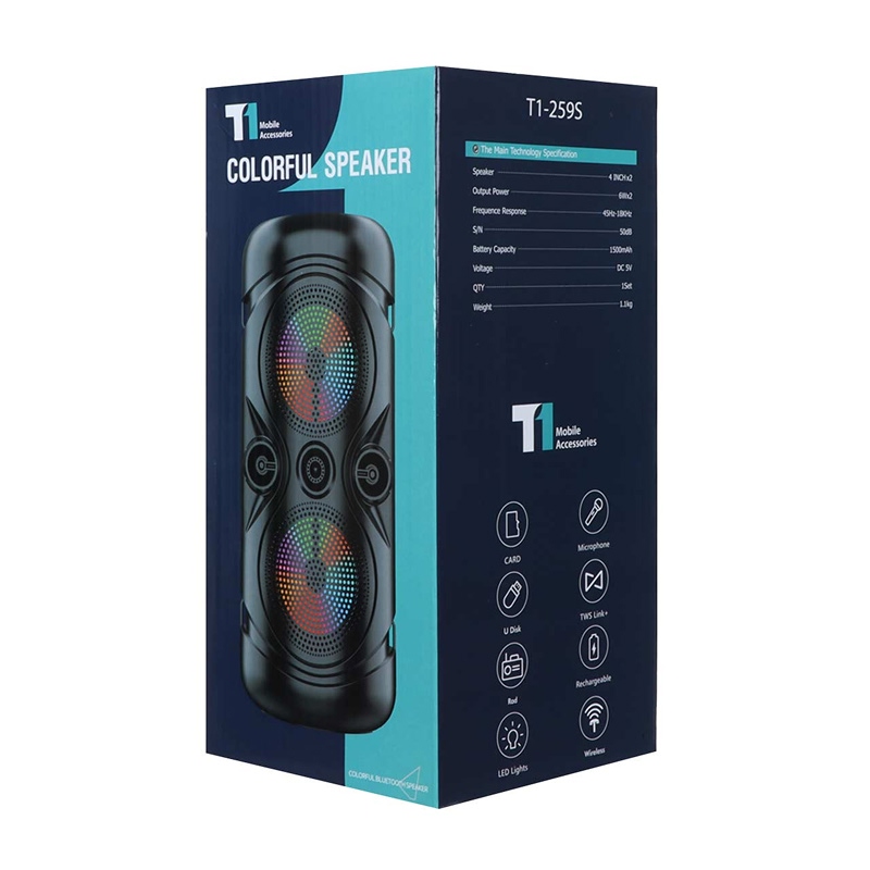 اسپیکر بلوتوثی تی وان مدل T1-259s