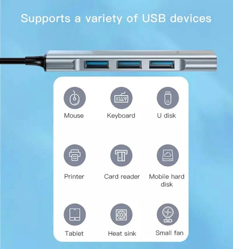 هاب 4 پورت USB 3.0 یسیدو مدل HB18
