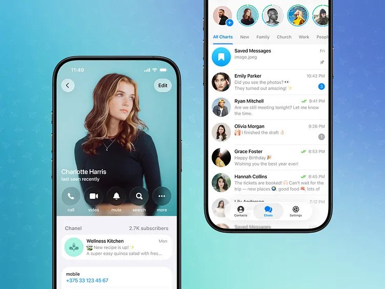 تجربه استفاده از تلگرام شیشه‌ای در آیفون‌های نسل قدیم