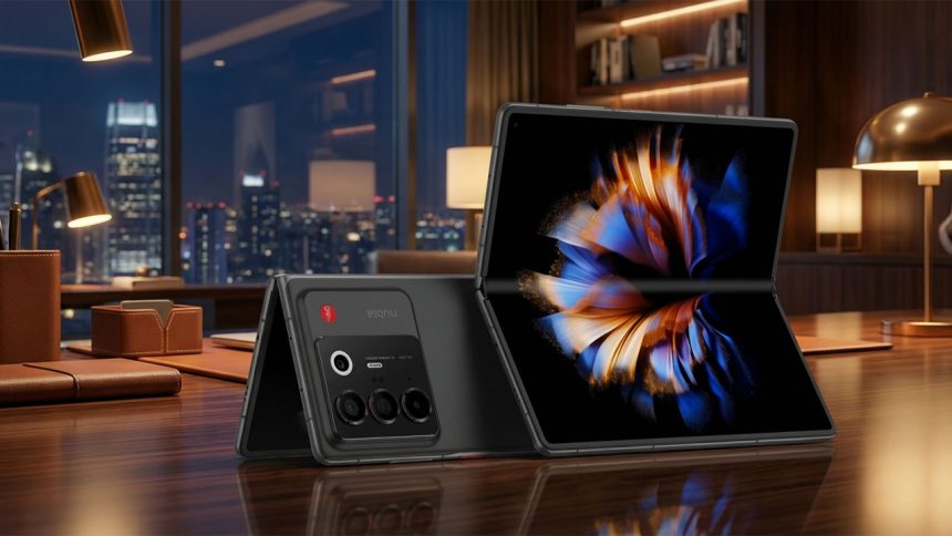 عصر جدید گوشی‌های تاشو: نوبیا فولد، مشخصات پرچمدار، قیمت میان‌رده.