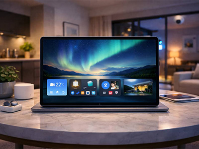 نمایشگر هوشمند شیائومی قدرت HyperOS 3 در مرکز خانه