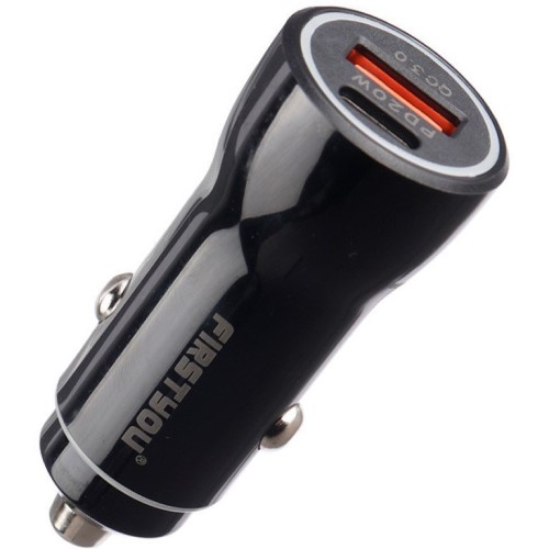 شارژر فندکی فست شارژ Firstyou F021 QC3.0 PD 3A 20W