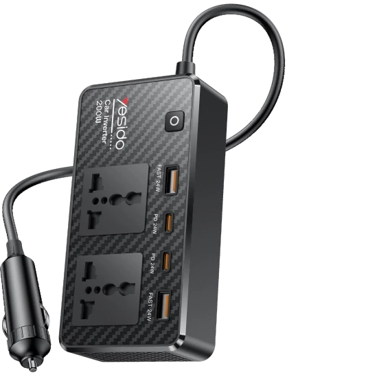 اینورتر خودرو 200 وات یسیدو مدل YESIDO VC07