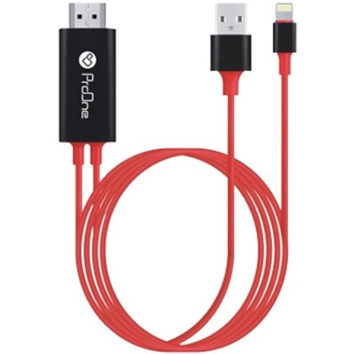 کابل تبدیل لایتنینگ به HDMI پرووان مدل PCH75 طول ۱.۸ متر