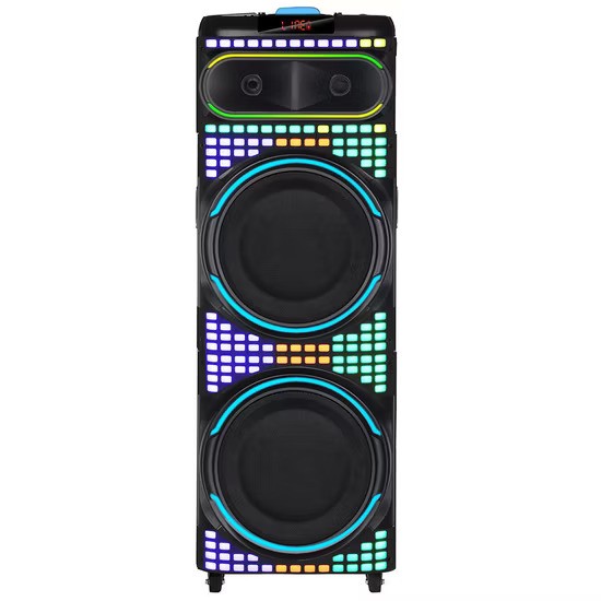 اسپیکر پارتی قدرتمند NDR-2260 با توان ۱۲۰ وات، دو ساب ۱۲ اینچ و نورپردازی LED