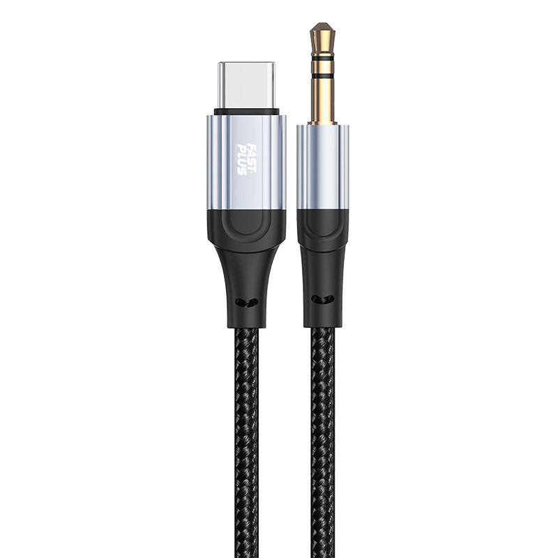 کابل تبدیل USB-C به AUX فست پلاس مدل FW-71 طول 1 متر